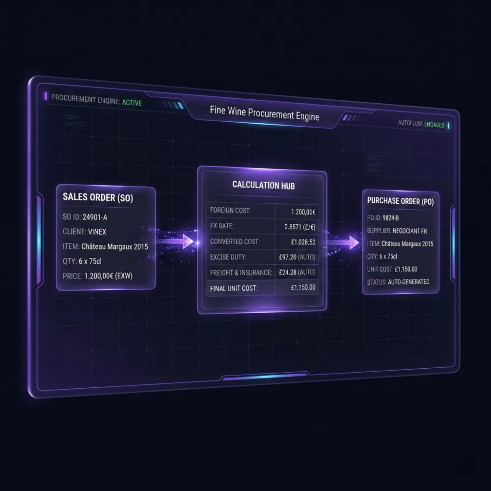 Provisional Costing Interface
